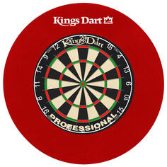 Мишень Kings Dart Professional HD (пластиковое кольцо с номером), красный, красный