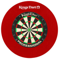 Мишень Kings Dart Professional (металлическое кольцо с цифрой), красный, красный
