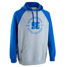 Толстовка с капюшоном DC Shoes Nova Raglan женский/мужской серый/синий, светло-серый/синий