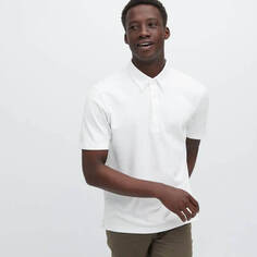 Футболка Uniqlo AIRism Polo, белый