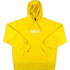 Худи Supreme Cross Box Logo, желтый
