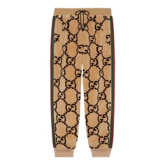 Джоггеры Gucci GG Jacquard, бежевый