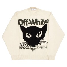 Джемпер Off-White Cat Chunky Crewneck, кремовый