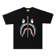 Футболка Bape Color Camo Shark, черный/зеленый