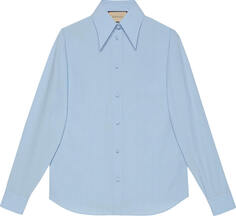 Рубашка Gucci Poplin, небесно-голубой