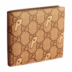 Кошелек Gucci x Palace GG-P Supreme Bi-Fold, бежевый/коричневый