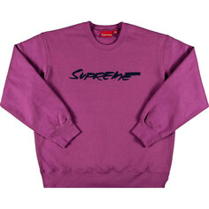 Свитшот Supreme Futura Logo Crewneck, фиолетовый