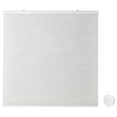 Cотовидные жалюзи с сетевым блоком 100x195 см Ikea Praktlysing, белый