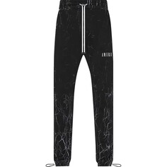 Спортивные брюки Amiri Cracked Dye Logo, черный