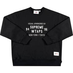 Свитшот Supreme x WTAPS Crewneck, черный