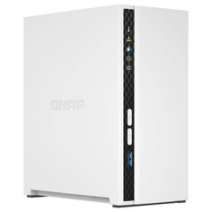 Сетевое хранилище QNAP TS-233 Nas, 2 отсека, без дисков, белый