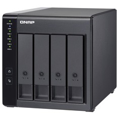 Сетевое хранилище QNAP TR-004 Raid, 4 отсека, без дисков, черный