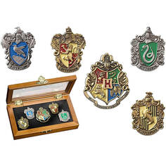 Набор значков факультетов Хогвартса The Noble Collection Harry Potter, 5 предметов