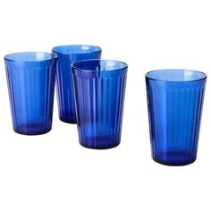 Набор стаканов 4 штуки 310 мл Ikea, голубой
