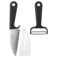Набор ножей Ikea Smabit, черный/белый