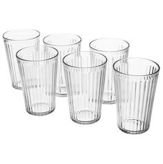 Набор стаканов 6 штук 430 мл Ikea, прозрачный