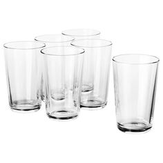 Набор стаканов 6 штук 450 мл Ikea, прозрачный
