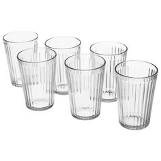 Набор стаканов 6 штук 310 мл Ikea, прозрачный