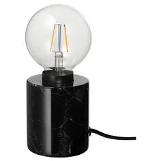 Настольная лампа Ikea Markfrost Lunnom Spherical Clear, черный