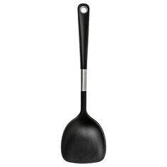 Лопаточка для вока-сковороды Ikea 365+ Hjalte, нержавеющая сталь/черный