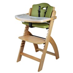 Деревянный стульчик для кормления Abiie Beyond, светло-коричневый/зеленый