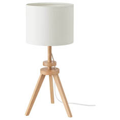 Настольная лампа Ikea Lauters, ясень/белый