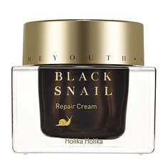 HOLIKA HOLIKA Prime Youth Black Snail Repair Cream увлажняющий крем с высоким содержанием экстракта слизи улитки 50мл