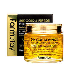 Farm Stay 24K Gold &amp; Peptide Perfect Ampoule Крем-ампула для лица с 24-каратным золотом и пептидами 80мл