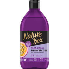 Nature Box Гель для душа бодрящий с маслом маракуйи 385мл