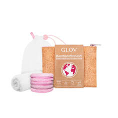 GLOV Набор Moon Pads Подушечки для снятия макияжа + роскошное полотенце для лица Полотенце для лица + сумка для стирки + косметичка