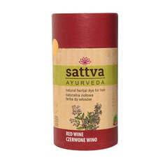 Sattva Краска для волос Natural Herbal Dye for Hair натуральная краска для волос на травах Красное вино 150г
