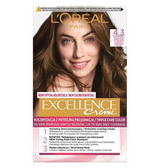 L&apos;Oreal Paris Краска для волос Excellence Creme 4.3 Золотисто-русый L'Oreal