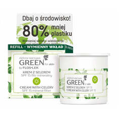 Floslek Green For Skin Green Vegetables дневной крем с минеральным фильтром SPF15 с сельдереем Refill 50ml