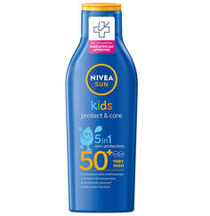 Nivea Солнцезащитный лосьон Sun Kids Protect &amp; Care для детей SPF50+ 200мл