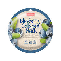 Purederm Коллагеновая тканевая маска Blueberry Collagen Mask Черника 18г
