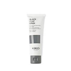 KIKO Milano Black Clay Mask Очищающая и матирующая маска для лица с углем и черной глиной 50мл