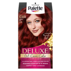 Palette Стойкая краска для волос Deluxe Oil-Care Color с микромаслами 575 (6-888) Насыщенно-красный