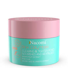 Nacomi Vegan Pink Clay Mask розовая очищающая и вяжущая маска 50мл