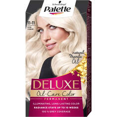 Palette Стойкая краска для волос Deluxe Oil-Care Color с микромаслами 11-11 Ультра Титановый Блонд