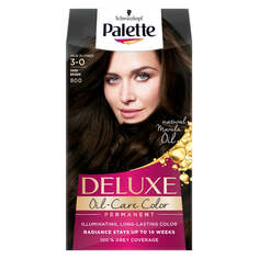 Palette Стойкая краска для волос Deluxe Oil-Care Color с микромаслами 800 (3-0) Темно-русый