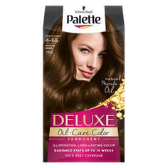 Palette Стойкая краска для волос Deluxe Oil-Care Color с микромаслами 760 (4-65) Dazzling Brown