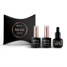 Silcare Mani More Special Gift Set набор гибридный лак для ногтей 2x10г + сухое масло для кутикулы и ногтей 15мл