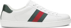 Кроссовки Gucci Ace Leather White, белый