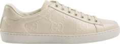 Кроссовки Gucci Ace GG Embossed - White, белый