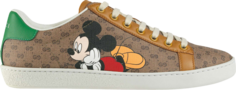 Кроссовки Disney x Gucci Wmns Ace Mickey Mouse - Ebony, белый