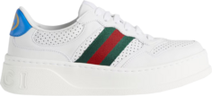 Кроссовки Gucci Wmns Chunky GG Web Sneaker White Blue, белый