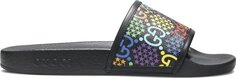 Сандалии Gucci Slide Psychedelic - Black, черный