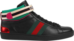 Кроссовки Gucci Stripe Ace High Top, черный