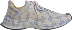 Кроссовки Gucci Run Sneaker Beige Blue Monogram, бежевый