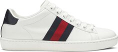 Кроссовки Gucci Wmns Ace White Blue Red, белый